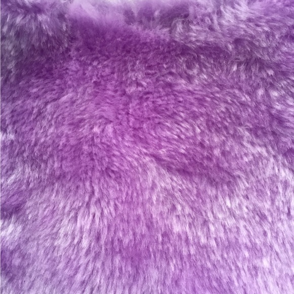 Light Purple Faux Fur Cape Capelet Lavender Lilac Amethyst NWOT - Picture 15 of 16